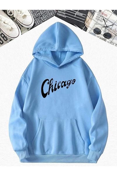 BENROMA Hanorac oversize scris Chicago - BEBEMAVİ