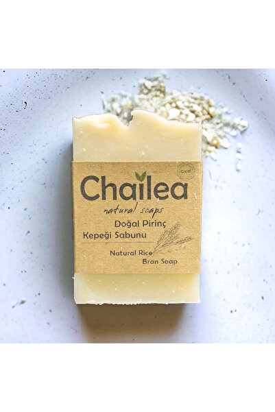 Chailea صابون نخالة الأرز الطبيعي وزيت شجرة الشاي وحب الشباب والبثور 100 جرام، عبوة من قطعتين