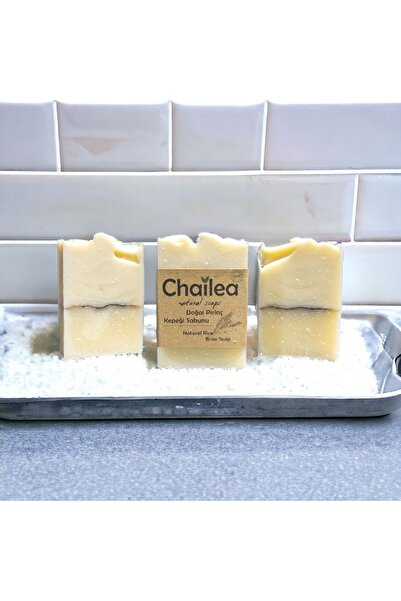 Chailea صابون نخالة الأرز الطبيعي وزيت شجرة الشاي وحب الشباب والبثور 100 جرام، عبوة من قطعتين