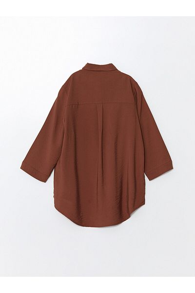 LC Waikiki Damen-Shirt – einfarbig, lange Ärmel, LCW