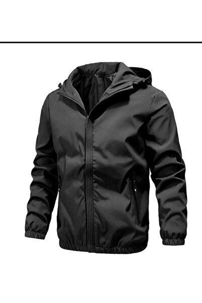 Lerix mod Palton negru din țesătură Bondit