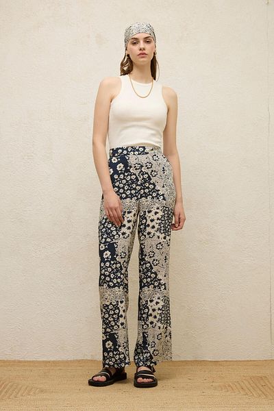 Manuka Lola Viscose Patterned Trousers
