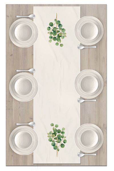 Bertille Home Flower Series 140x40 Cm Digital Printed Runner