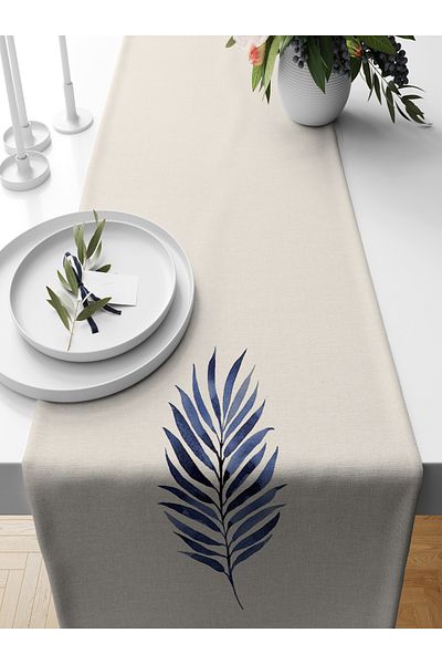 Bertille Home Flower Series 140x40 Cm Digital Printed Runner