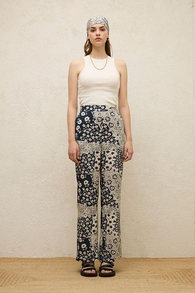 Manuka Lola Viscose Patterned Trousers