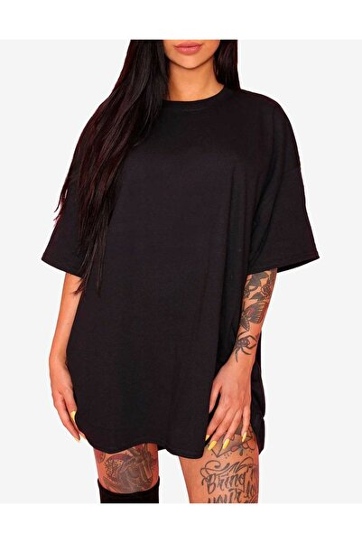 THE WHITE Tricou negru oversize