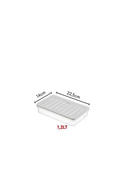 NY HOME 1200 ML Freshbox - Set of 4 Storage Container Suitable for Microwave and Diffraction CREAM