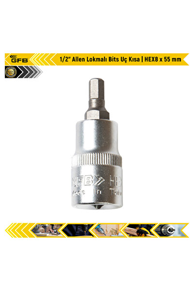 GFB 1/2" Alen bit sa utičnicom, kratak | HEX8 x 55 mm