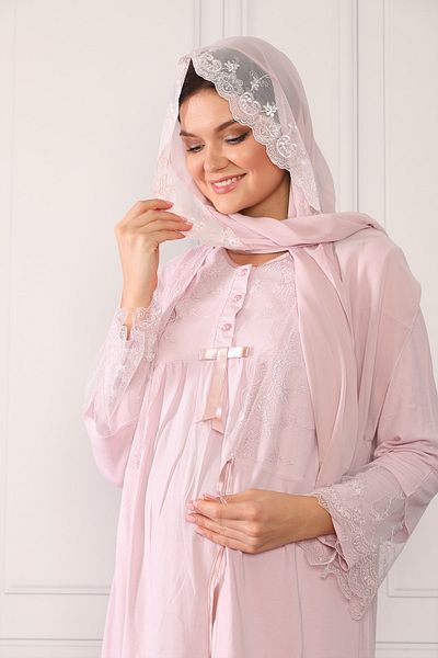 lohusahamile Powder Pink - Maternity Maternity Shawl