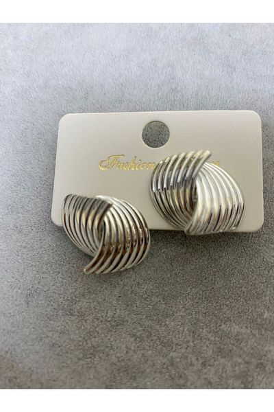 sema aksesuar new Season Modern Steel Earrings - Women's Gift Earrings