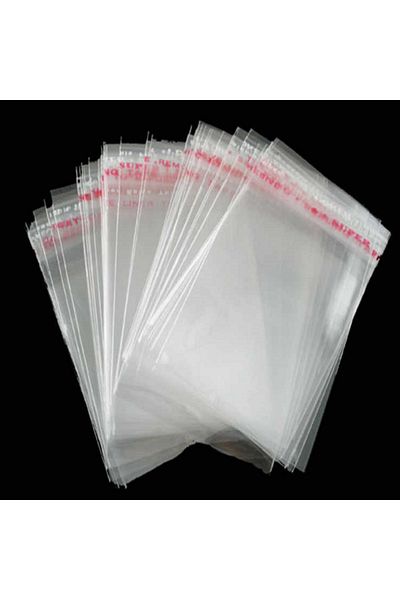 Ambalaj Evi Clear Tape Gelatin Adhesive Bag with Clear Tape Opp 12X30 cm 50 Pieces