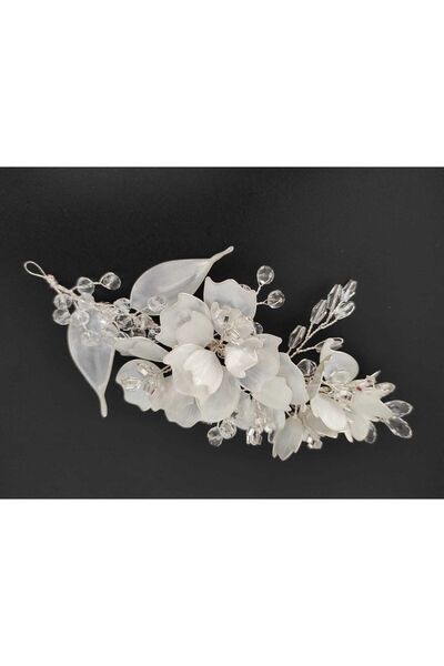 swan butik دوفاك غلابية زفاف وخطوبة مرصعة باللؤلؤ والكريستال والزهور من عرق ا...