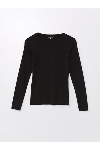 LC Waikiki LCW Women's Body - Crew Neck, Solid Long Sleeve