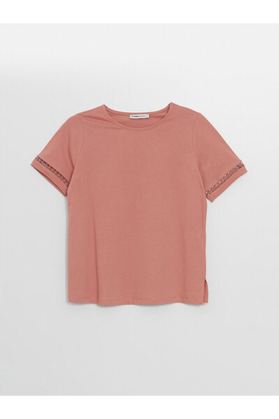 LC Waikiki Dámské triko LCW – výstřih, pevný střih, krátký rukáv