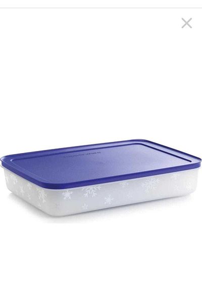 Tupperware حاوية تخزين الفريزر ألاسكا - 2.25 لتر، غطاء أزرق