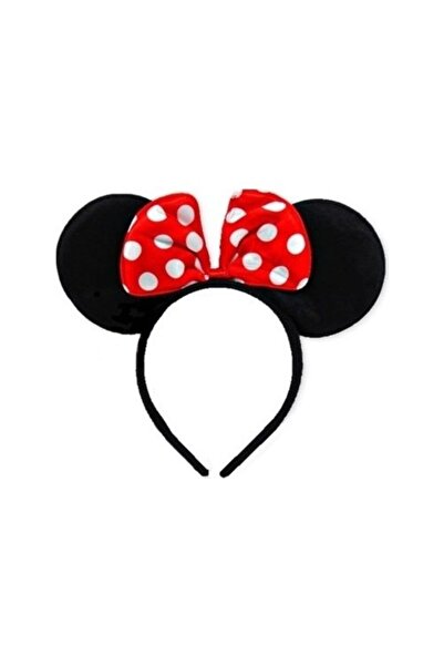 Genel Markalar Mickey - Mini Mouse Taç Fiyonk Taç - Kırmızı