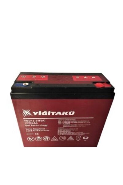 YİĞİT AKÜ 12 V 24 Ah-amper Jel Akü (E*B*Y) (181X77X170) Mm