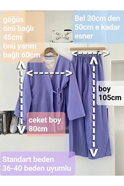 ENDAMIM طقم بدلة كاجوال برباط من النسيج القطني