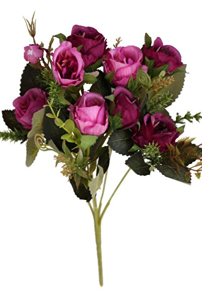 Yapay Çiçek Deposu باقة ورود أخطبوطية صناعية فاخرة فاخرة 33 سم بنفسجي بنفسجي ...