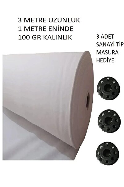 U5 FASHION Elyaf 3 m Boyu 1 m Eni Fitillik Patchwork Sıkıştırılmış Elyaf 3 Ad...