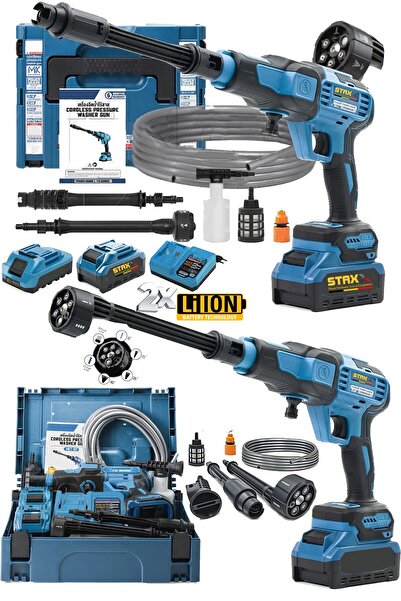 STAXX POWER Yüksek Basınçlı Çift Akülü 10 Pilli 21500WH  Kömürsüz Titanyum Mo...