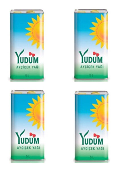 Yudum Ayçiçek Yağı 5 lt 4 Adet
