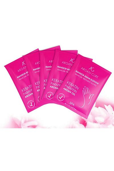 Argan Cure Manicure Keratin Care Gloves 5 Pack