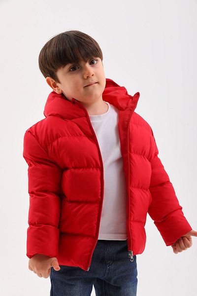 ÖNDER MODA Children's Water and Windproof Hooded Puffer Jacket