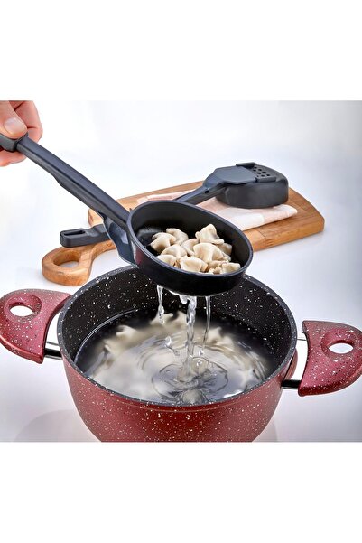 Rotanev 3-in-1 Heat Resistant Non-Flammable Non-Stick Serving Set - Ladle, Colander and Spoon