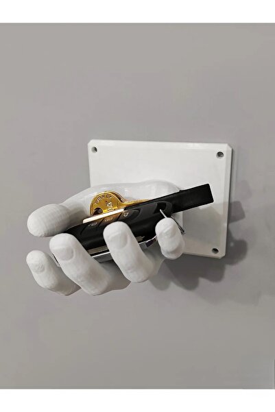 3DLAYERCRAFT Çok Amaçlı El şeklinde Dekoratif Anahtarlık Takı Organizer