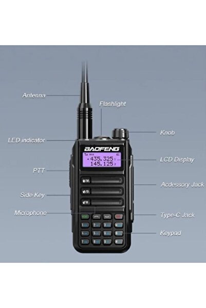 BAOFENG Uv-16 Pro V2 versiyon + Yaka mikrofonu