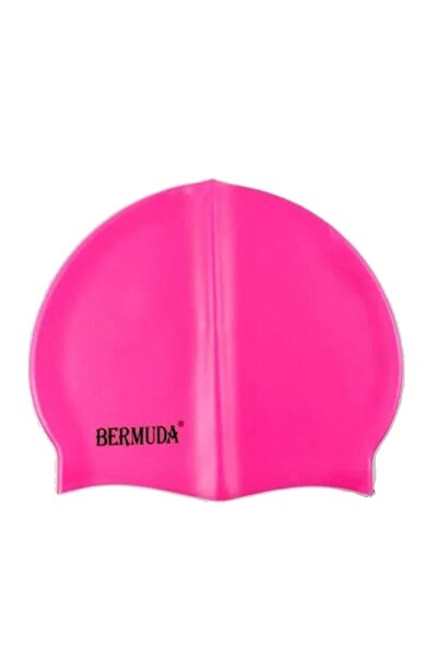 BERMUDA قبعة سباحة بحرية من السيليكون