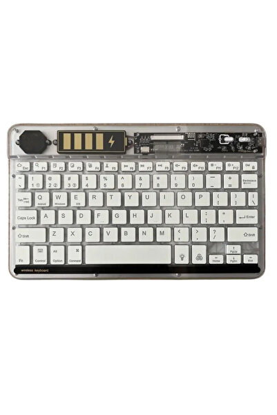 corcishop iPad Mini 6.Nesil 8.3'' 2021  Uyumlu Bluetoothlu Klavye Rgb Işıklı Türkçe