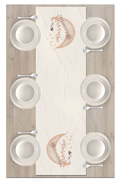 Bertille Home Flower Series 140x40 Cm Digital Printed Runner