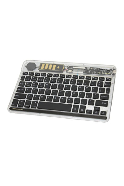 corcishop iPad Mini 6.Nesil 8.3'' 2021  Uyumlu Bluetoothlu Klavye Rgb Işıklı Türkçe