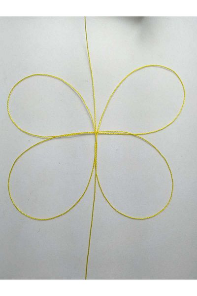 Eskişehir hobi sanat 0.5 mm 100 Meters Rosary Rope Yellow Color