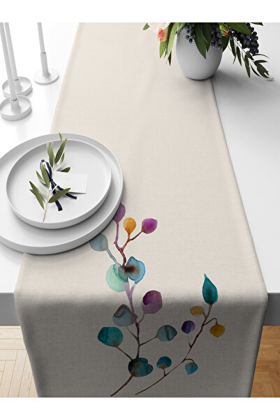 Bertille Home Σειρά λουλουδιών 140x40 cm Digital Printed Runner