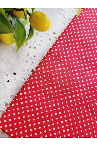ilmekhobievi Poplin Fabric Polka Dot cotton 50 x170 cm 1 piece