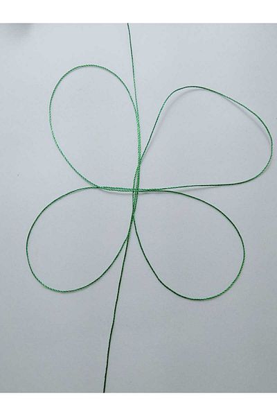 Eskişehir hobi sanat Πράσινο κορδόνι χάντρας προσευχής - 0,5 mm, 100 μέτρα
