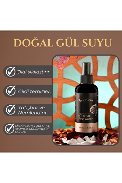 LAROSSA Sprey Doğal Gülsuyu 200 ml