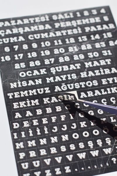 sticker Mermer Desenli Planner Sticker (1 sayfa) / Scrapbook