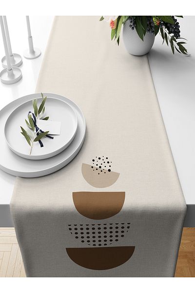 Bertille Home Σειρά 140x40 cm Ψηφιακή τυπωμένη μινιμαλιστική δρομέας
