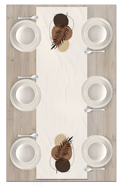 Bertille Home Series 140x40 Cm Digital Printed Minimalist Runner