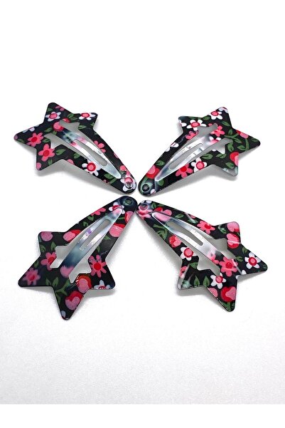 312 KONSEPT 4 agrafe cu model de stea cu model de flori