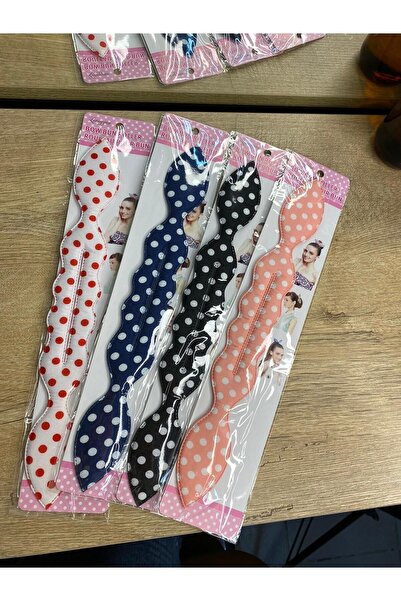 312 KONSEPT Navy Blue Polka Dot Hair Gathering Shaping Hairpin