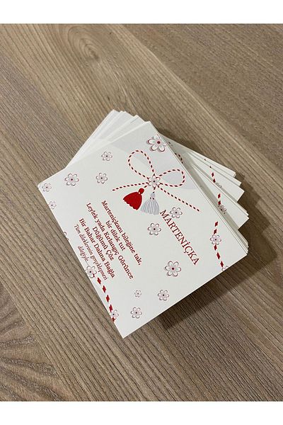312 KONSEPT 20 Pieces Marteniçka Bracelet Card, Wish Bracelet Card