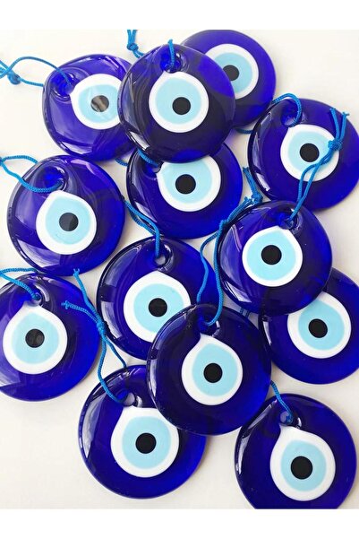 312 KONSEPT 13 bucăți de mărgele de sticlă cu ochi rău de 5,5 cm și 5 metri d...