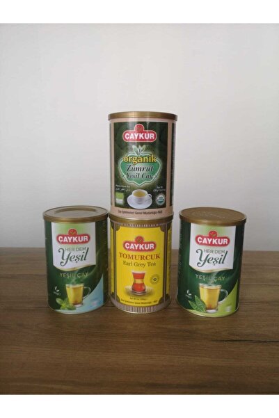 Çaykur الزمرد الأخضر إيرل جراي - كل ديم شاي أخضر بالنعناع، برعم