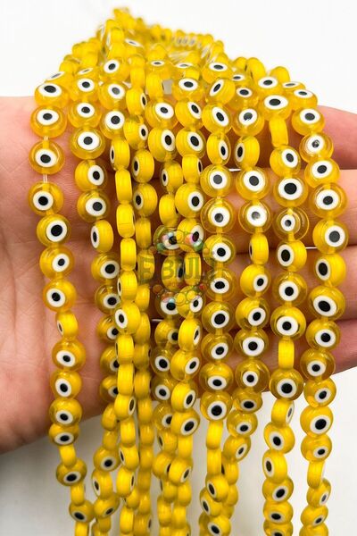 Ebruli Boncuk Χάντρες από γυαλί 8 χιλιοστών για κοσμήματα, αξεσουάρ κατασκευή...