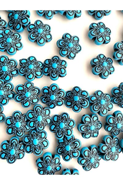 312 KONSEPT Mărgele de flori din plastic de 2,5 cm - 10 bucăți de distanțiere...